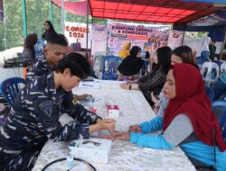Kodaeral IV Gelar Bakti Kesehatan “Aku Cinta Laut” Bersama UNIBA dan Puskesmas Tanjung Sengkuang