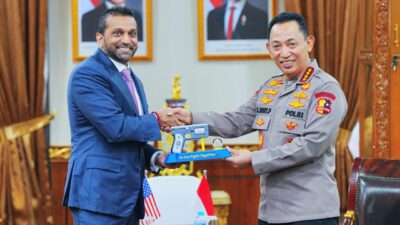 Kapolri Terima Audiensi Direktur FBI, Perkuat Kerja Sama Penanggulangan Kejahatan Transnasional