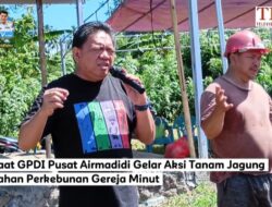Jemaat GPDI Pusat Airmadidi Gelar Aksi Tanam Jagung di Lahan Perkebunan Gereja