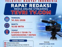 Rapat Redaksi TEVRI TV.COM Bahas Strategi Penguatan Pemberitaan dan Persiapan HUT ke-4 Th