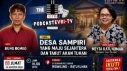 Podcast TEVRI TV Bahas Desa Sampiri yang Maju, Sejahtera dan Takut Akan Tuhan