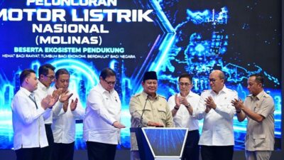 Happy Hapsoro Saksikan Peluncuran Motor Listrik Nasional