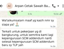 ADDENDUM PROYEK CETAK SAWAH BANGKURUNG DI PERTANYAKAN, KE MANA ARAH PERUBAHAN KONTRAK?